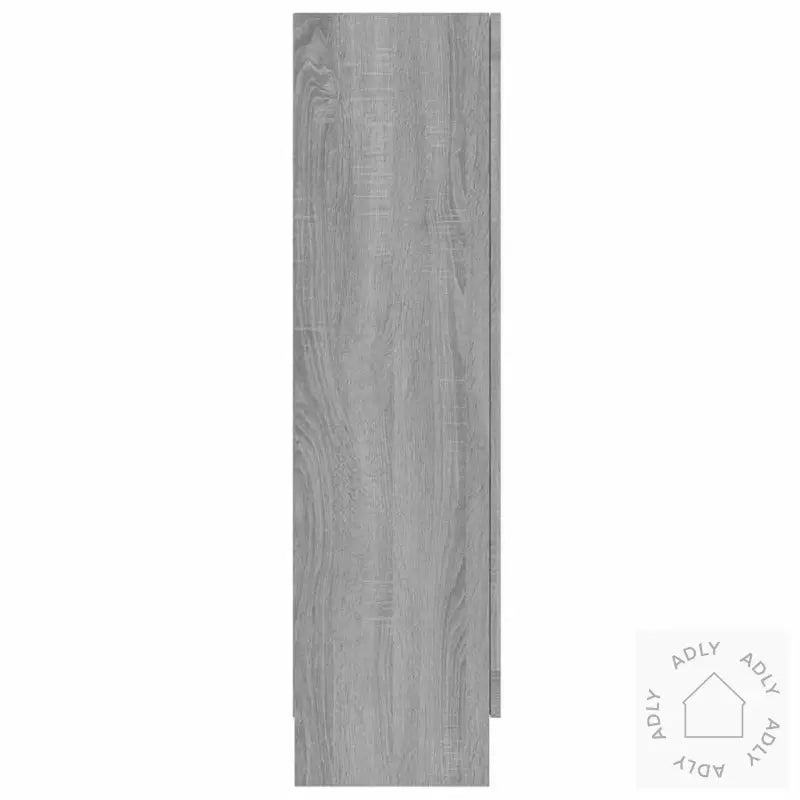 Vitrineskap Grå Sonoma 82,5X30,5X115 Cm Konstruert Tre