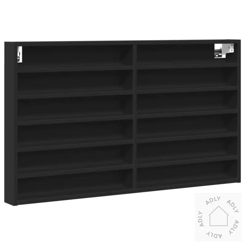 Hyller Svart 100X8,5X58 Cm Konstruert Tre
