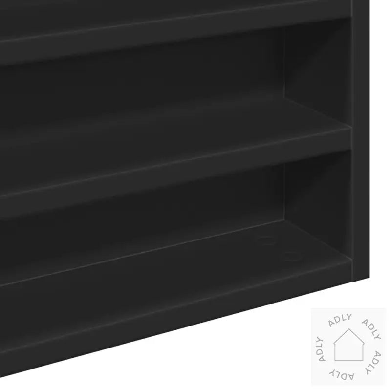 Hyller Svart 100X8,5X58 Cm Konstruert Tre
