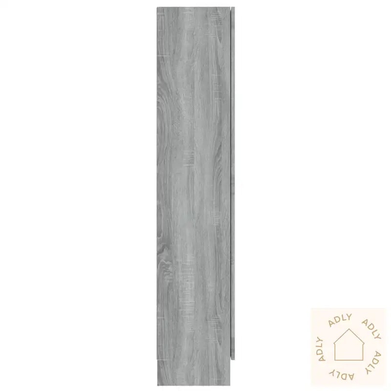 Vitrineskap Grå Sonoma 82,5X30,5X150 Cm Konstruert Tre
