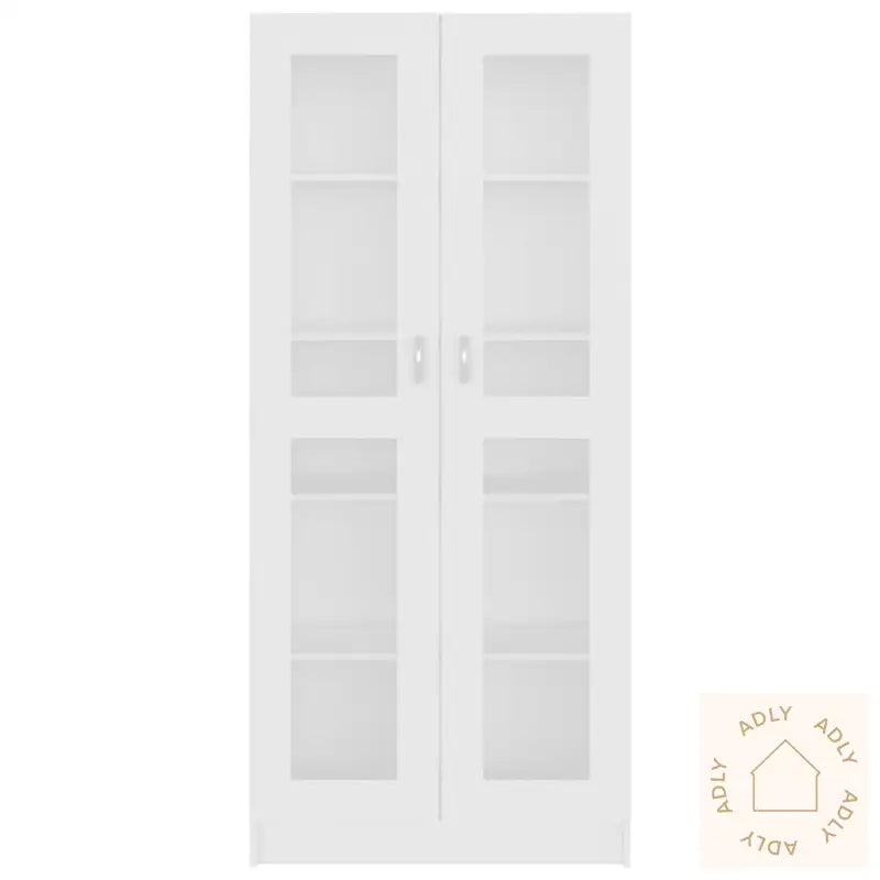 Vitrine Hvit 82,5X30,5X185,5 Cm Konstruert Tre