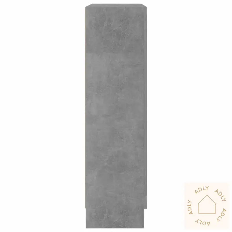Vitrine Betonggrå 82,5X30,5X115 Cm Konstruert Tre
