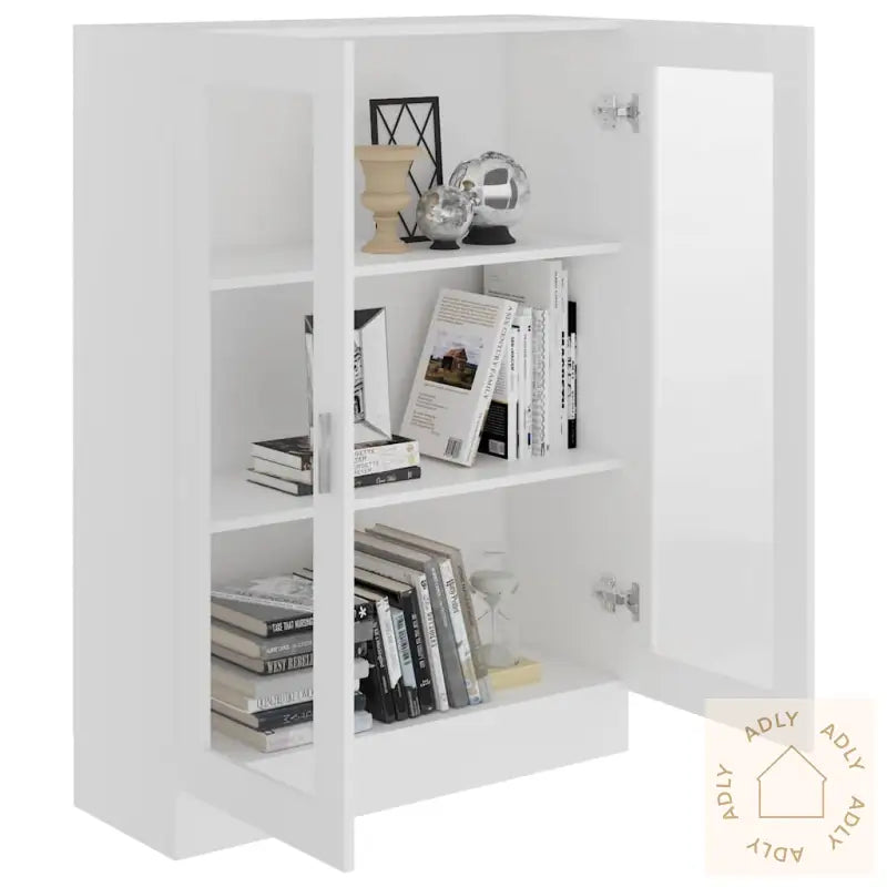 Vitrine Hvit 82,5X30,5X115 Cm Konstruert Tre