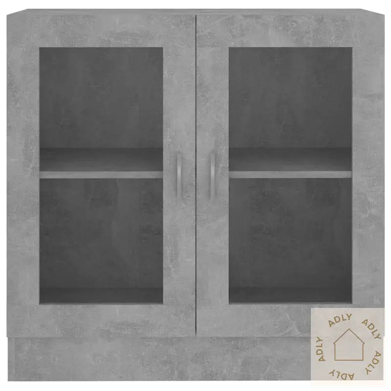 Vitrine Betonggrå 82,5X30,5X80 Cm Konstruert Tre