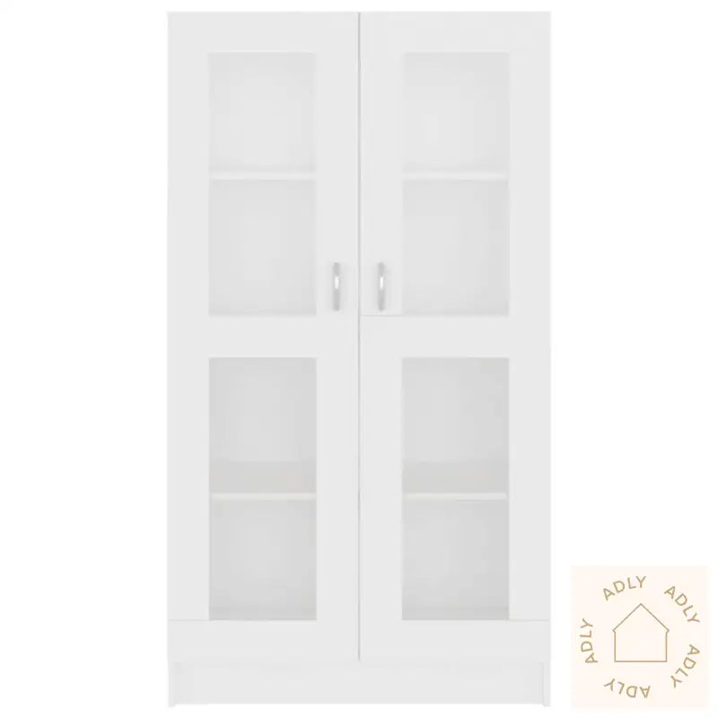 Vitrine Hvit 82,5X30,5X150 Cm Konstruert Tre