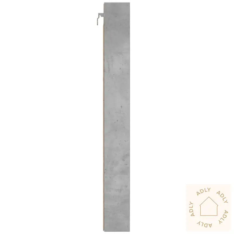Vitrineskap Betonggrå 100X8,5X75 Cm Konstruert Tre