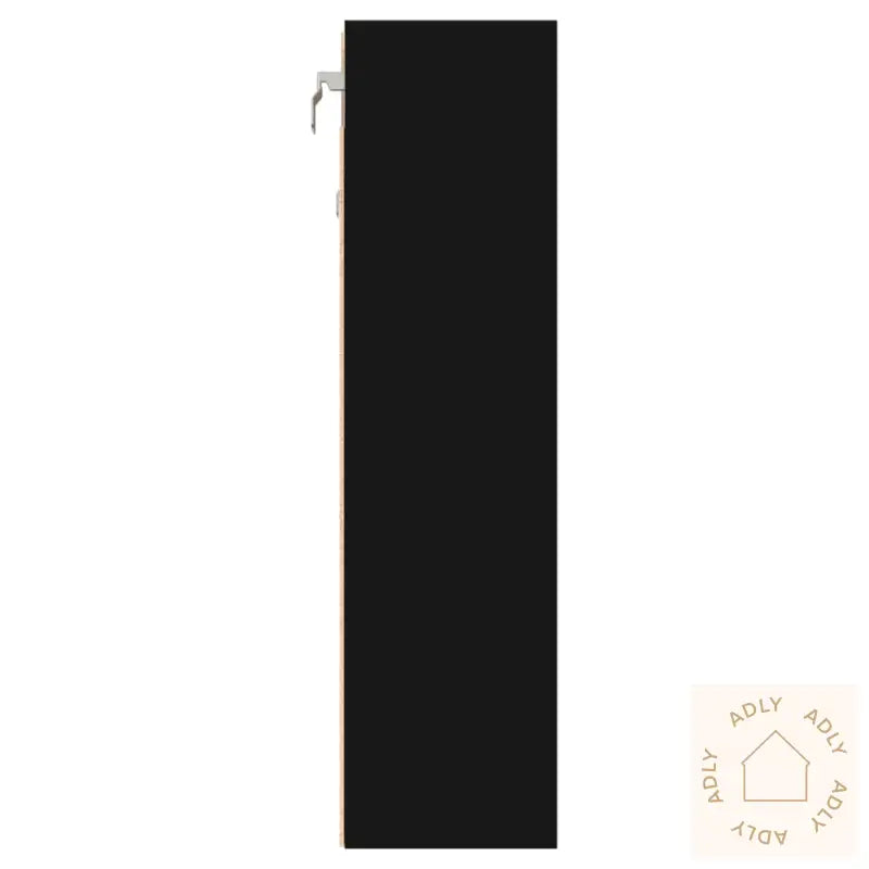 Vitrineskap Svart 100X15X58 Cm Konstruert Tre