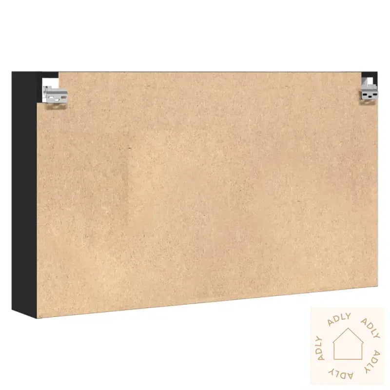 Vitrineskap Svart 100X15X58 Cm Konstruert Tre