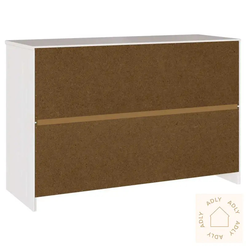 Sideboard &quot;Drammen&quot; Hvit 114X43X75,5 Cm Solid Tre Furu