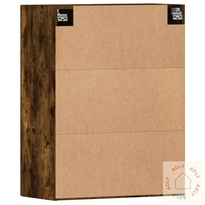 Veggskap 2 Stk Røkt Eik Konstruert Tre