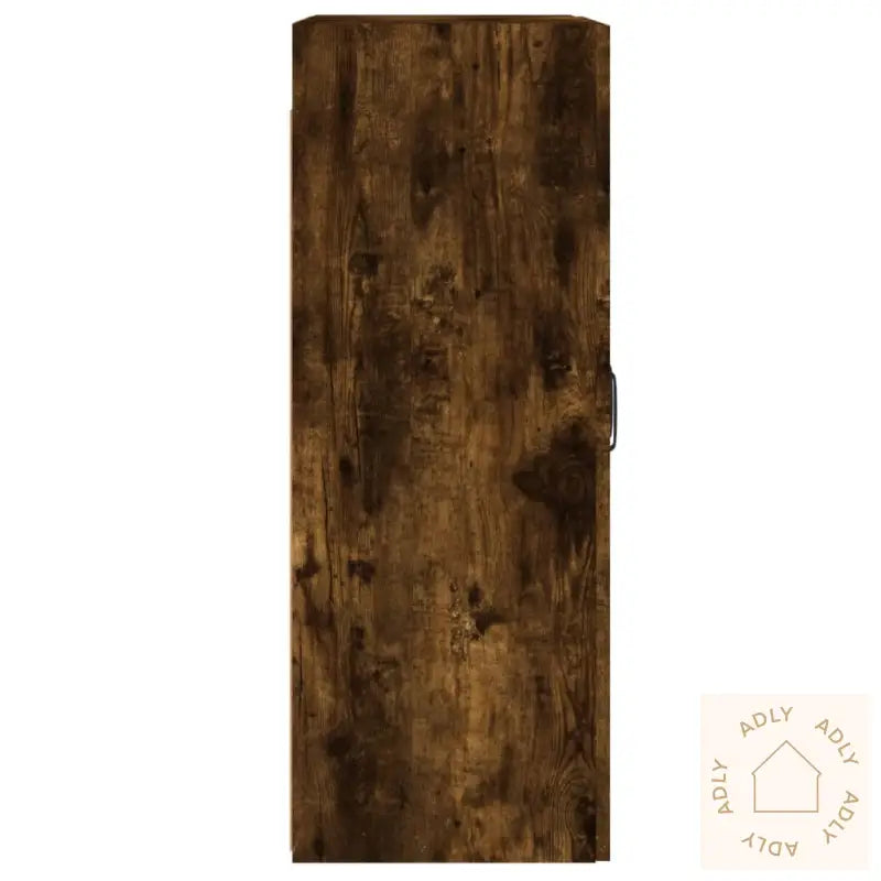 Veggskap 2 Stk Røkt Eik Konstruert Tre