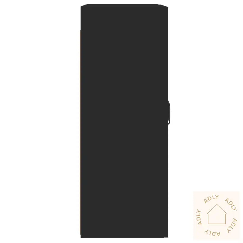 Veggskap 2 Stk Svart Konstruert Tre