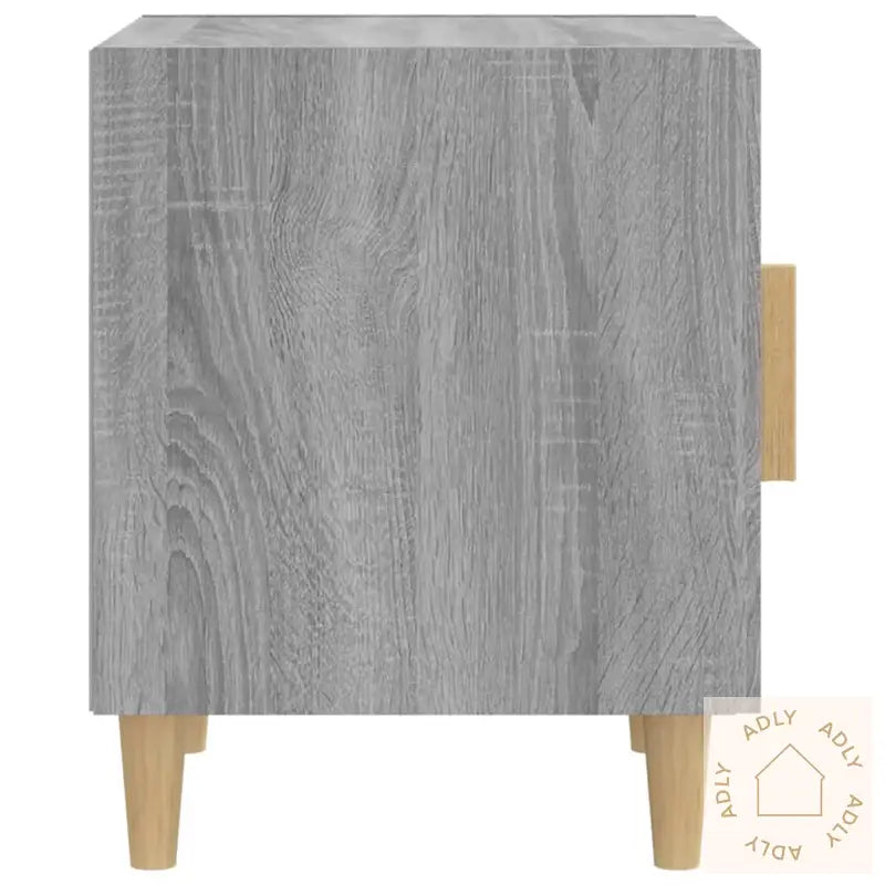 Nattbord 2 Stk Grå Sonoma Konstruert Tre