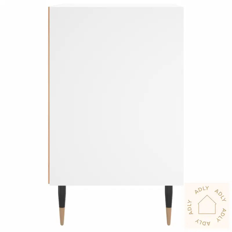 Nattbord 2 Stk Hvit 40X30X50 Cm Konstruert Tre