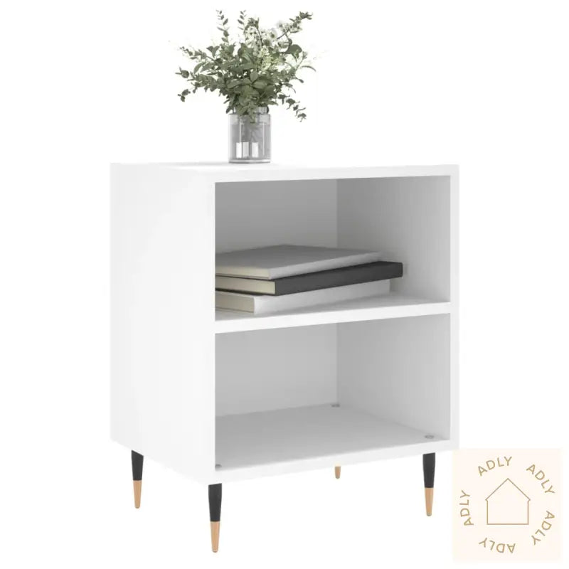 Nattbord 2 Stk Hvit 40X30X50 Cm Konstruert Tre