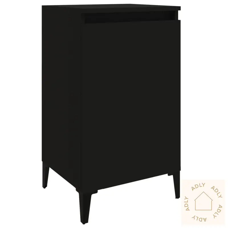 Nattbord 2 Stk Svart 40X35X70 Cm Konstruert Tre
