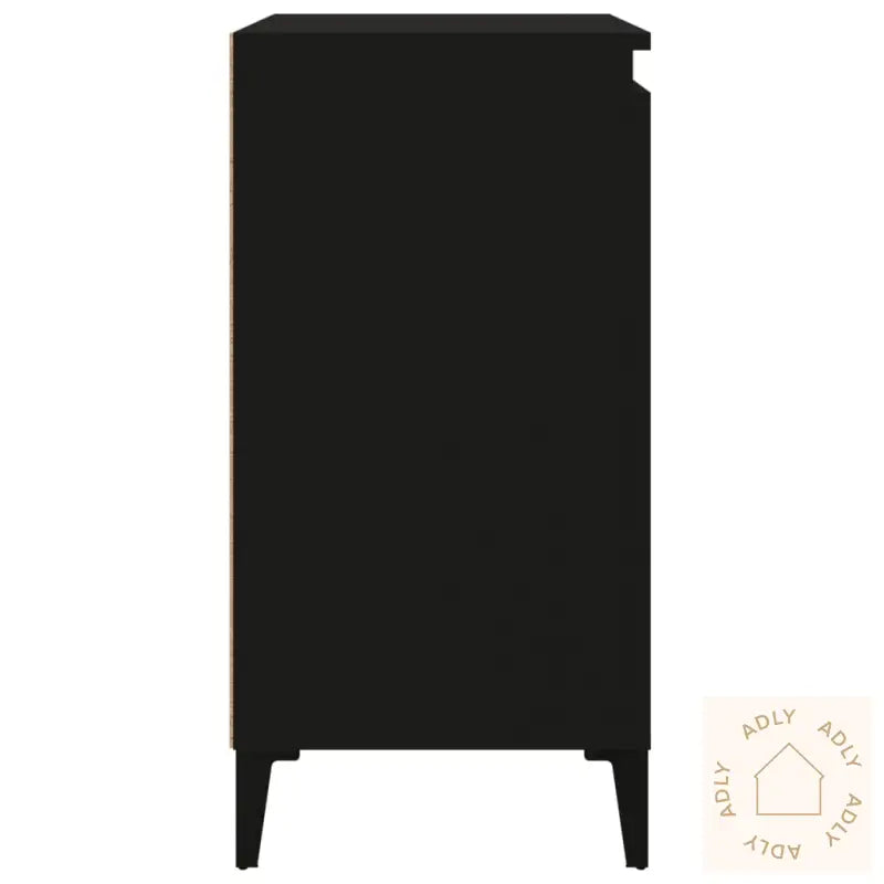 Nattbord 2 Stk Svart 40X35X70 Cm Konstruert Tre