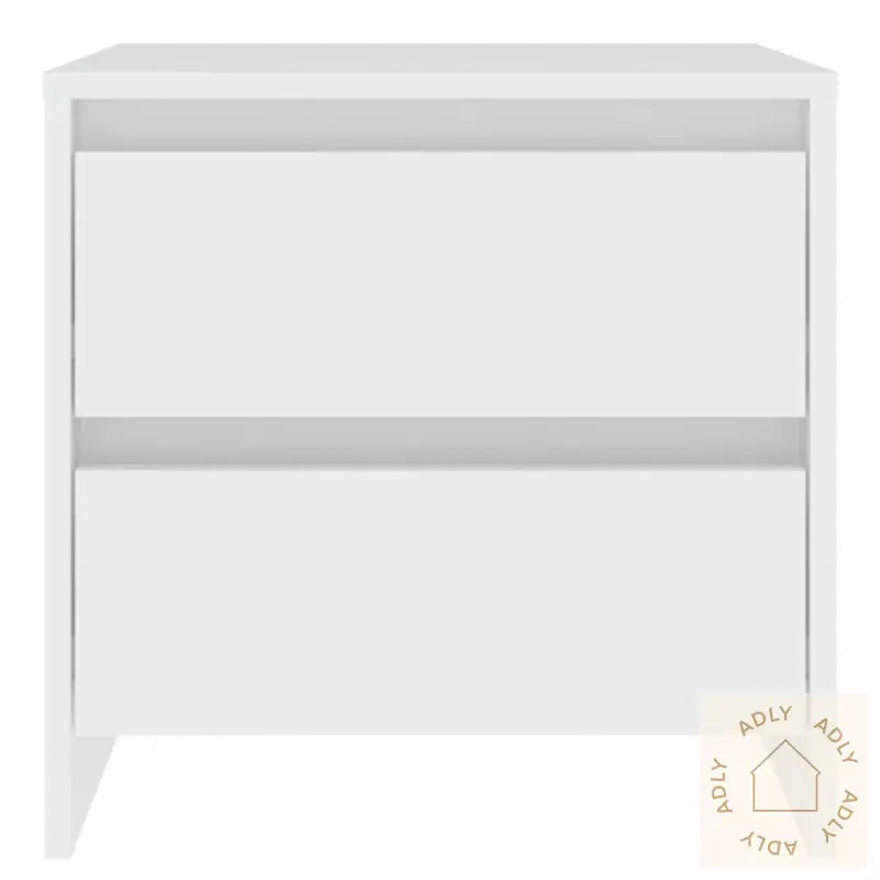 Nattbord 2 Stk Hvit 45X34,5X44,5 Cm Konstruert Tre