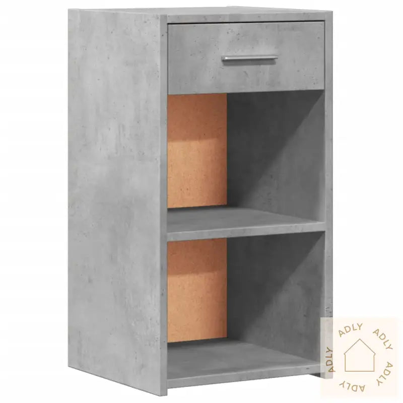 Nattbord 2 Stk Betonggrå 35X34X65 Cm Konstruert Tre