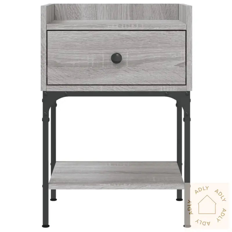 Nattbord 2 Stk Grå Sonoma 40,5X31X60 Cm Konstruert Tre