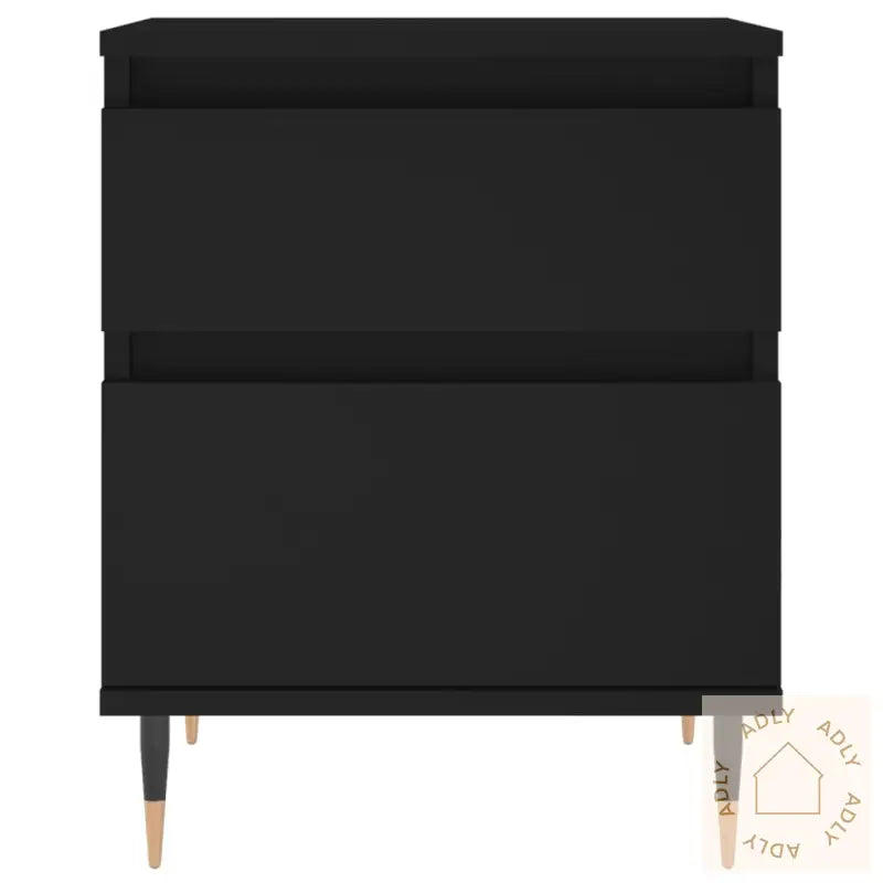 Nattbord 2 Stk Svart 40X35X50 Cm Konstruert Tre