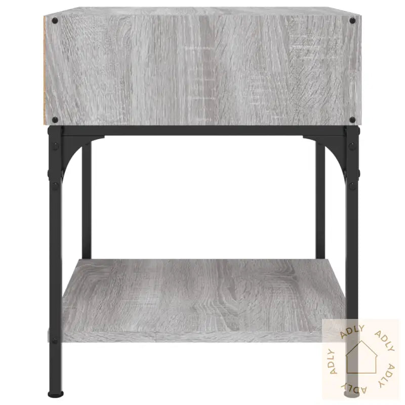 Nattbord 2 Stk Grå Sonoma 40X41X50 Cm Konstruert Tre