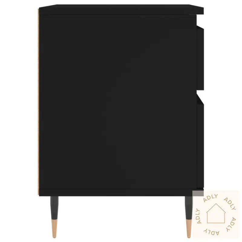Nattbord 2 Stk Svart 40X35X50 Cm Konstruert Tre