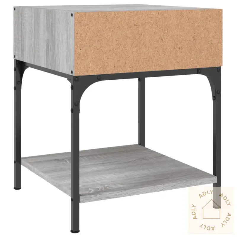 Nattbord 2 Stk Grå Sonoma 40X41X50 Cm Konstruert Tre