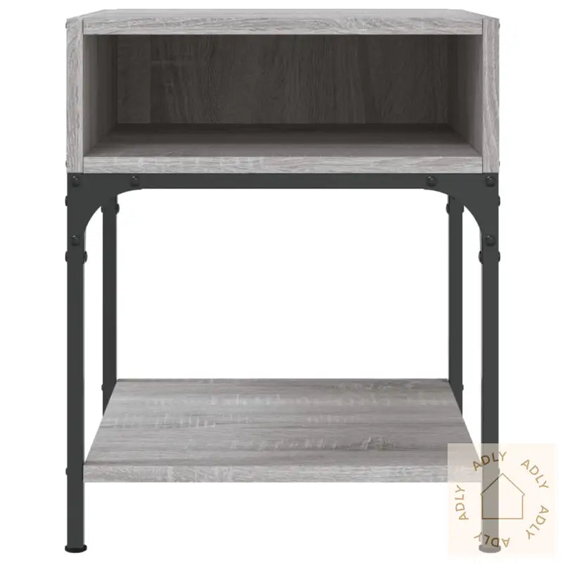 Nattbord 2 Stk Grå Sonoma 40X41X50 Cm Konstruert Tre