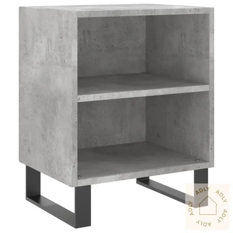 Nattbord 2 Stk Betonggrå 40X30X50 Cm Konstruert Tre