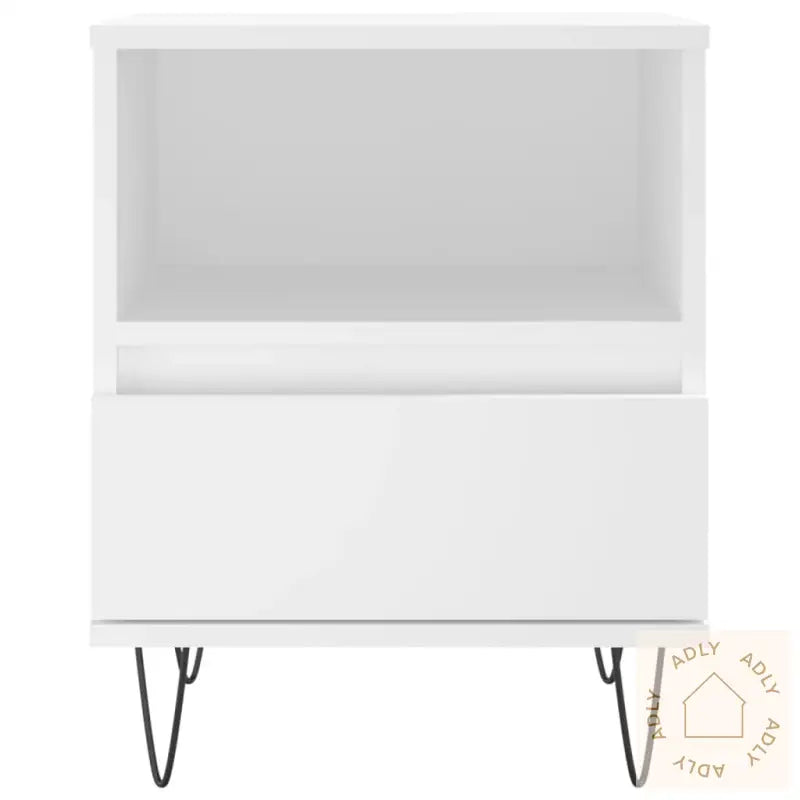 Nattbord 2 Stk Hvit 40X35X50 Cm Konstruert Tre