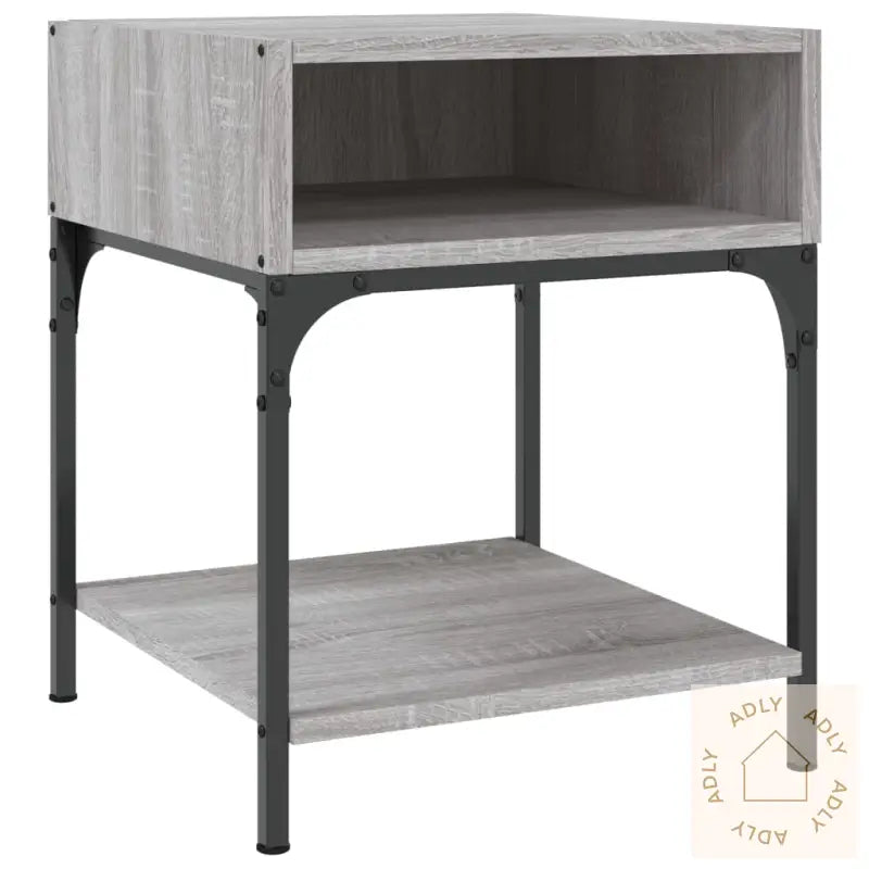 Nattbord 2 Stk Grå Sonoma 40X41X50 Cm Konstruert Tre