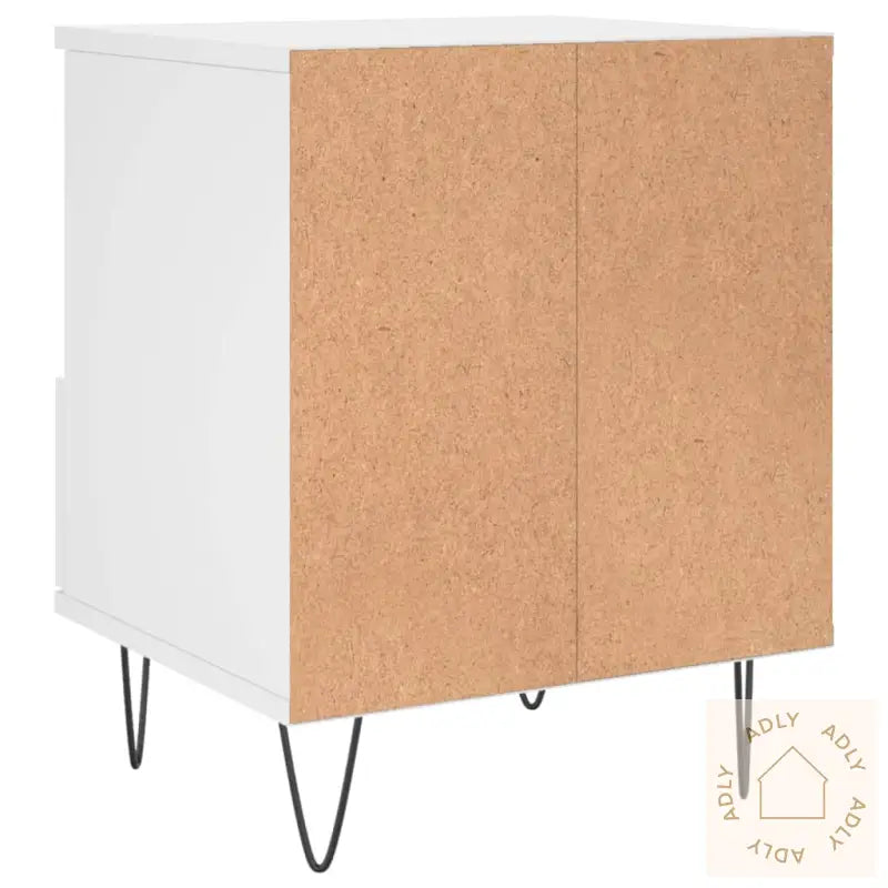 Nattbord 2 Stk Hvit 40X35X50 Cm Konstruert Tre