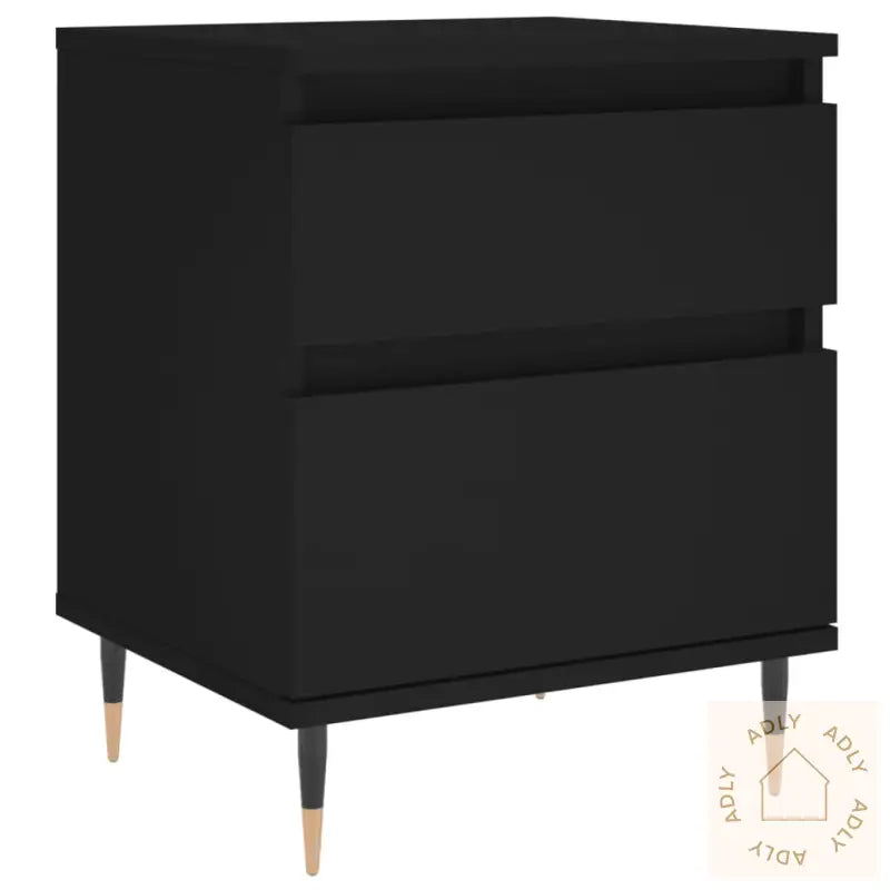 Nattbord 2 Stk Svart 40X35X50 Cm Konstruert Tre