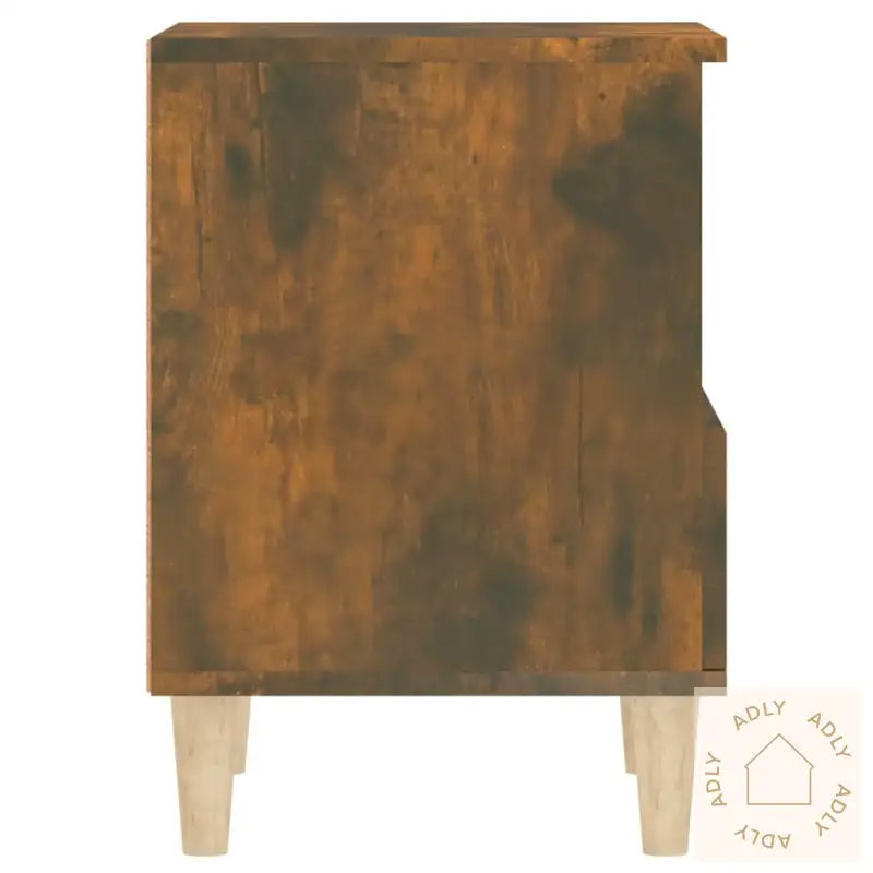 Nattbord 2 Stk Røkt Eik 40X35X50 Cm