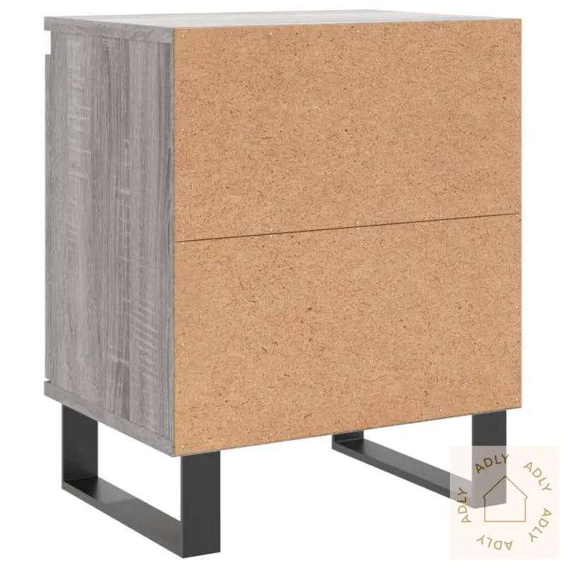 Nattbord 2 Stk Grå Sonoma 40X30X50 Cm Konstruert Tre