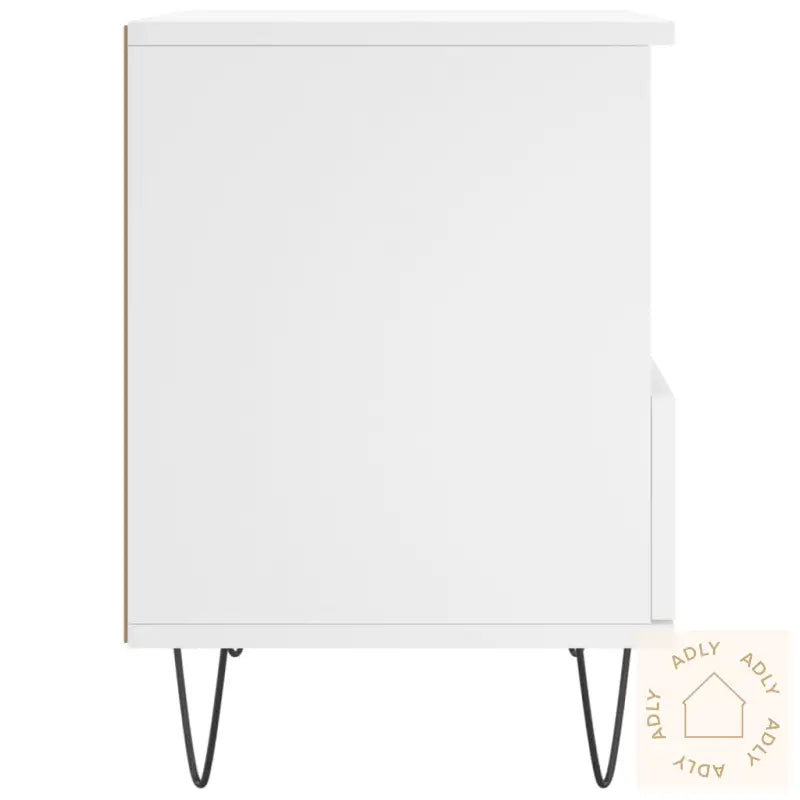 Nattbord 2 Stk Hvit 40X35X50 Cm Konstruert Tre