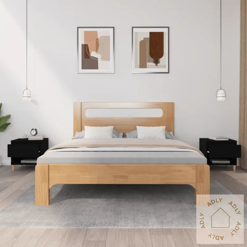 Nattbord 2 Stk Svart 50X46X50 Cm Konstruert Tre