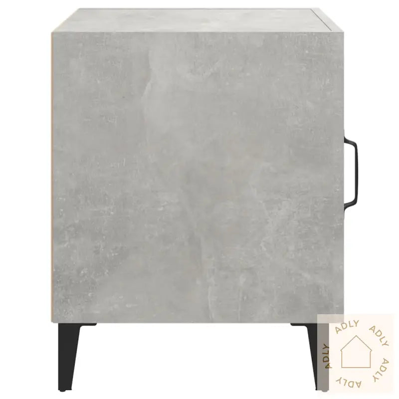 Nattbord 2 Stk Betonggrå Konstruert Tre