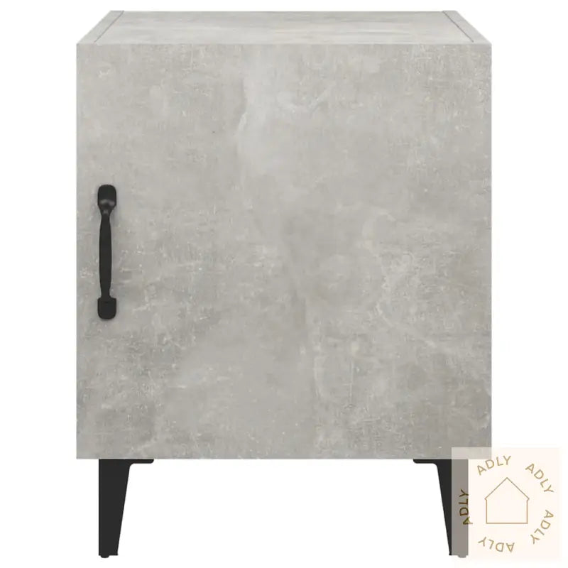 Nattbord 2 Stk Betonggrå Konstruert Tre