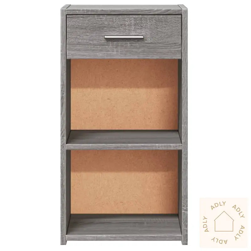 Nattbord 2 Stk Grå Sonoma 35X34X65 Cm Konstruert Tre