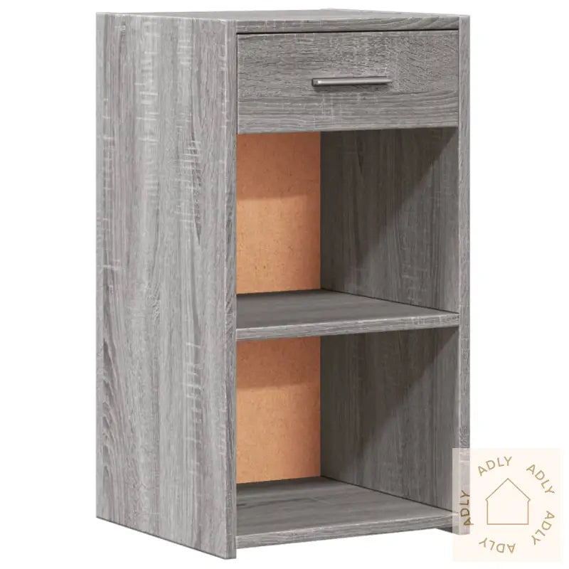 Nattbord 2 Stk Grå Sonoma 35X34X65 Cm Konstruert Tre