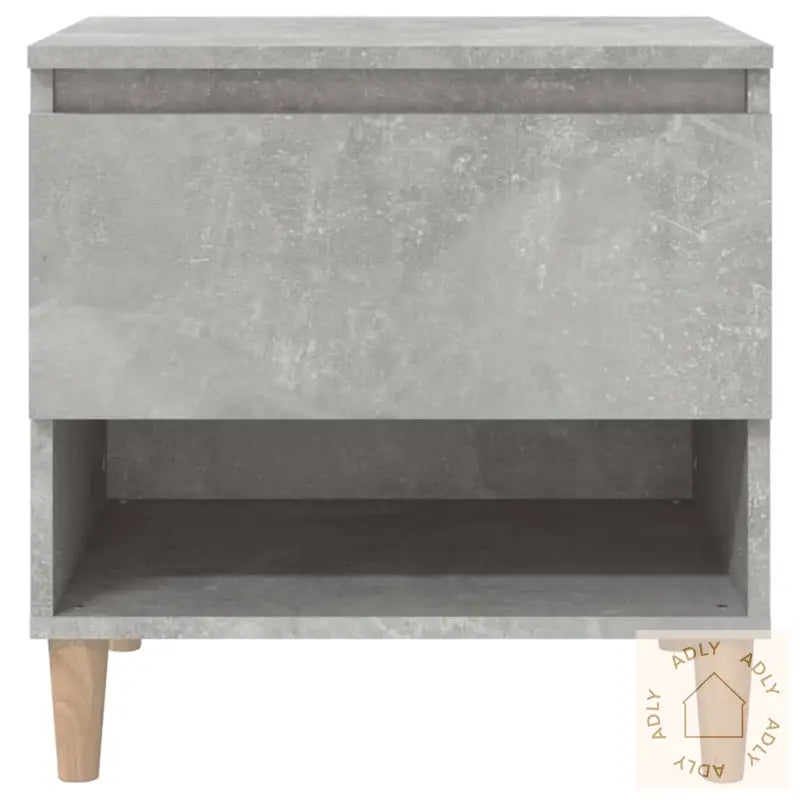 Nattbord 2 Stk Betonggrå 50X46X50 Cm Konstruert Tre