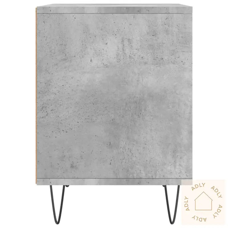 Nattbord 2 Stk Betonggrå 40X35X50 Cm Konstruert Tre