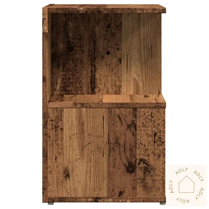 Nattbord 2 Stk Gammelt Tre 35X35X55 Cm Konstruert Tre