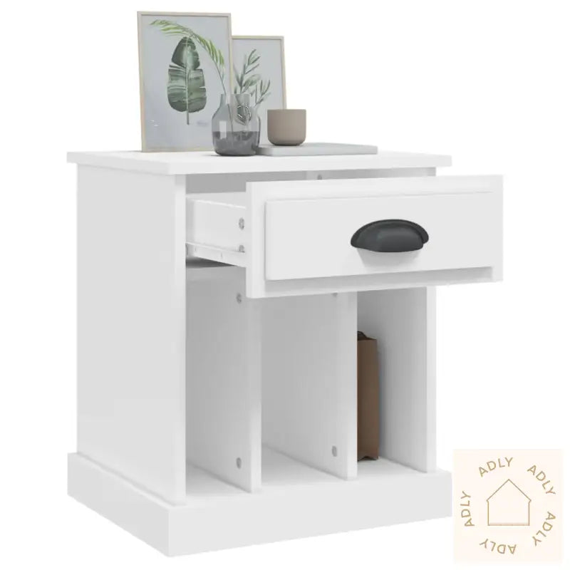 Nattbord 2 Stk Hvit 43X36X50