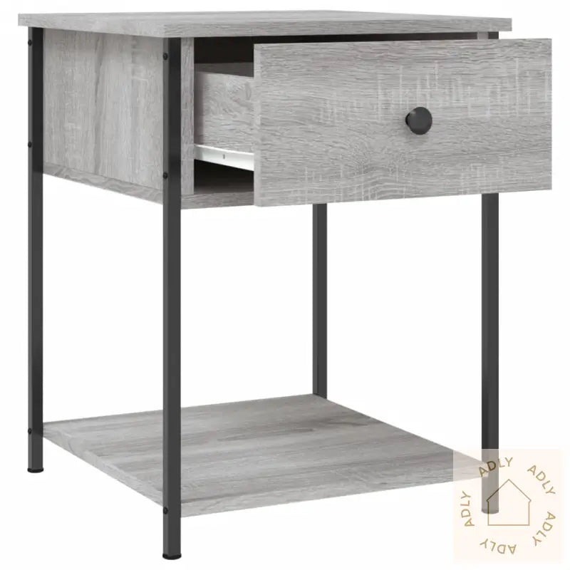 Nattbord 2 Stk Grå Sonoma 44X45X58 Cm Konstruert Tre