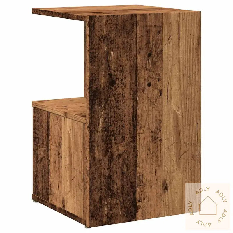 Nattbord 2 Stk Gammelt Tre 35X35X55 Cm Konstruert Tre