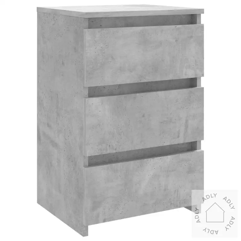 Nattbord 2 Stk Betonggrå 40X35X62,5 Cm Konstruert Tre