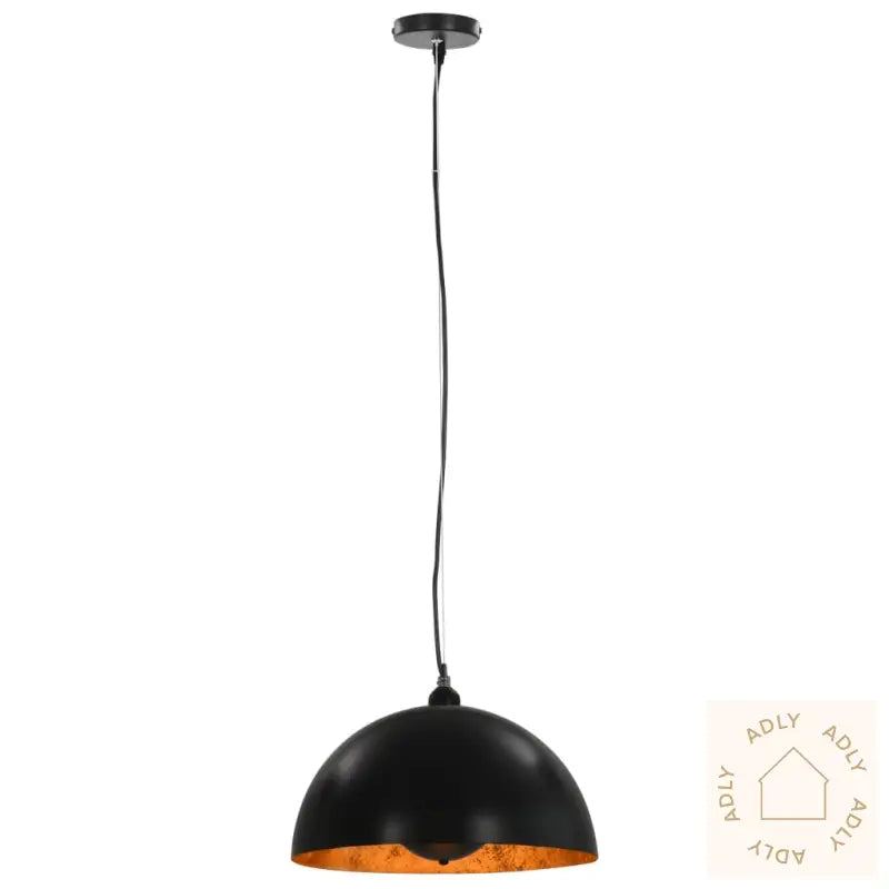 Taklamper 2 Stk Svart Og Gull Halvkuleformet 40 Cm E27